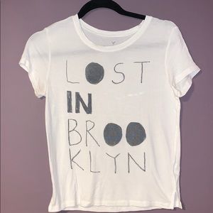 American Eagle S White Soft&Sexy Tee